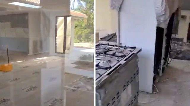 Video muestra a invitados de boda varados después de reservar un lujoso Airbnb que está en construcción