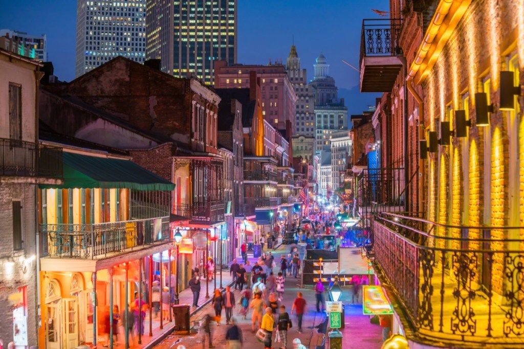 Bourbon Street New Orleans รัฐลุยเซียนา
