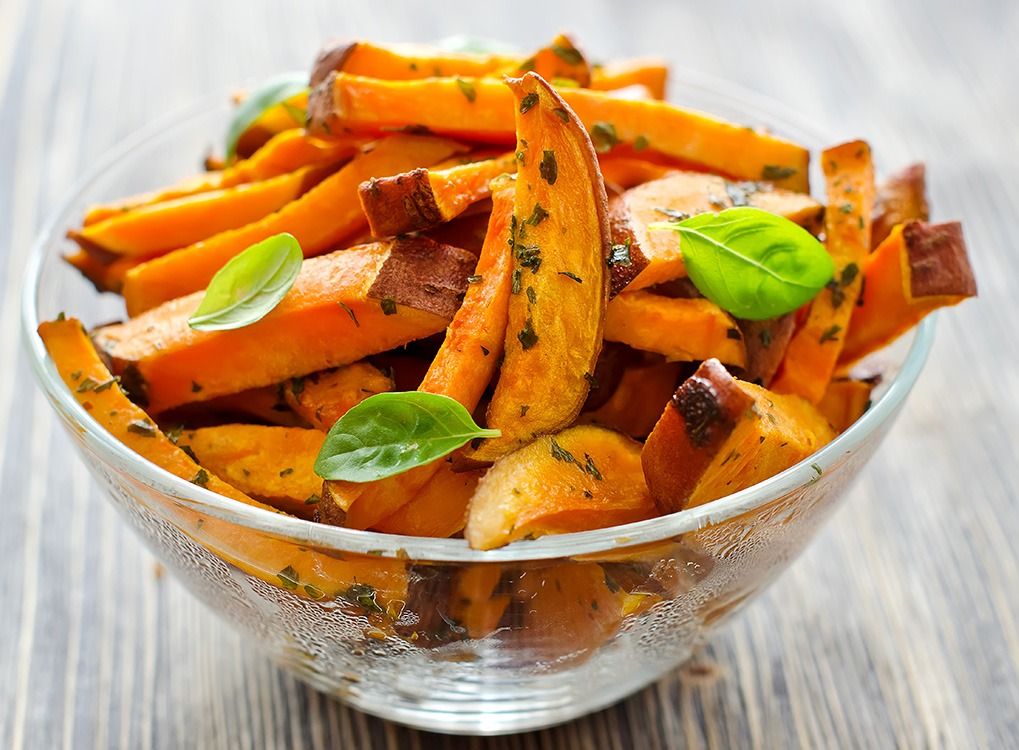 Plátky sladkých zemiakov Najlepšie jedlá pre maximalizáciu vašich energetických úrovní