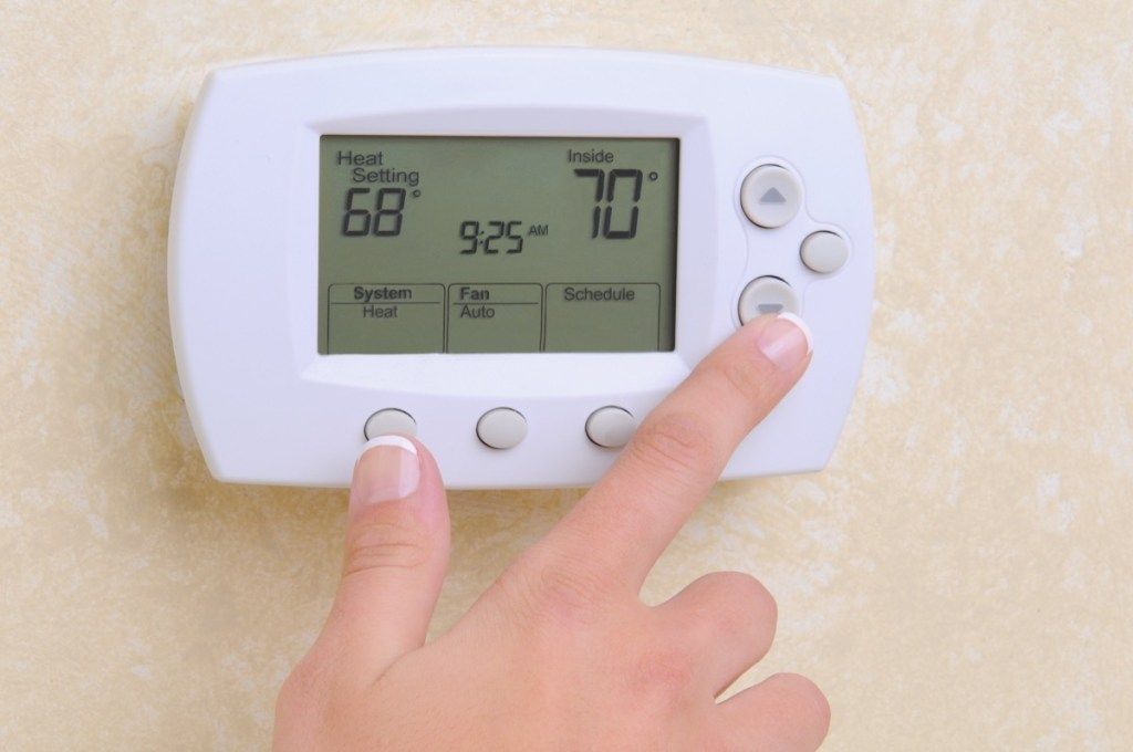 beyaz el ayarlı termostat