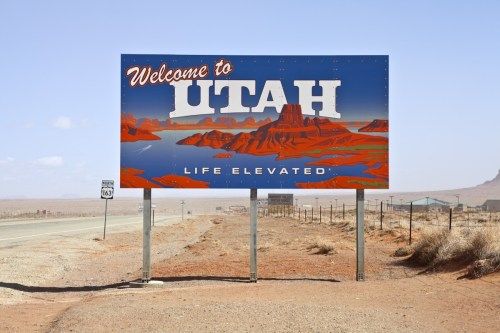 Utah staat teken