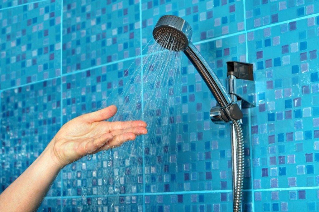 primo piano della doccia