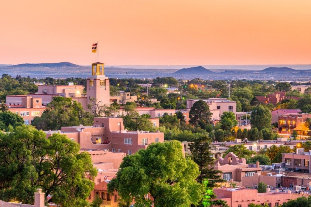 Skyline de Santa Fe au Nouveau-Mexique