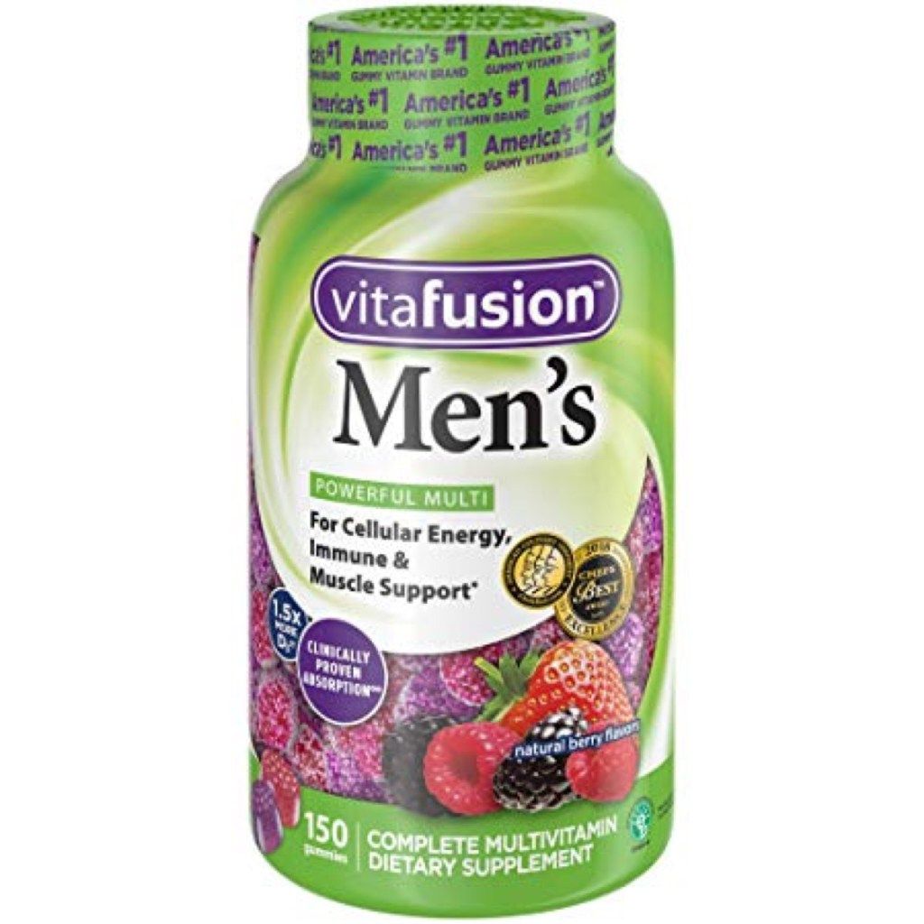 vitafusion, geriausias multivitaminas vyrams