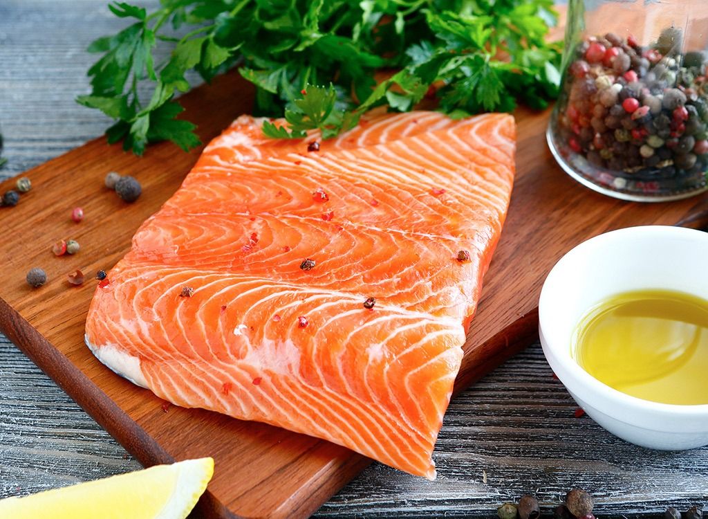 Alimentos antienvejecimiento de salmón