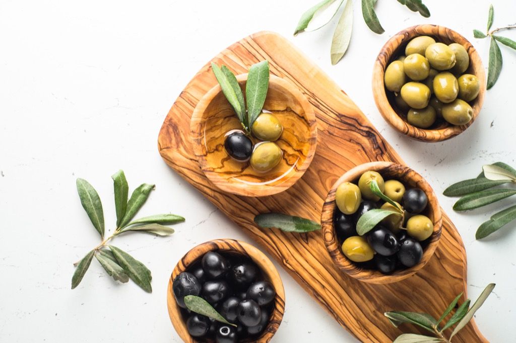 Aliments anti-âge aux olives