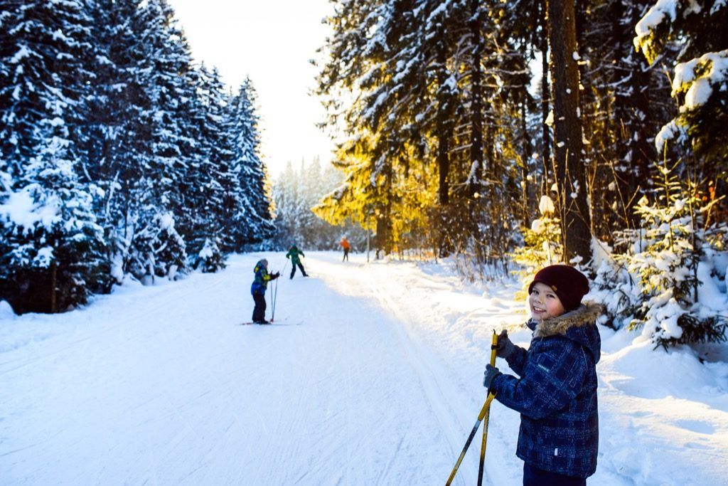 Skifahren Kindererziehung