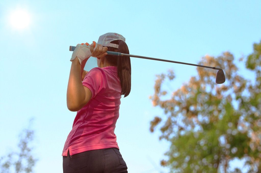 golfa sieviete - kas vīriešiem šķiet pievilcīgs sievietēm
