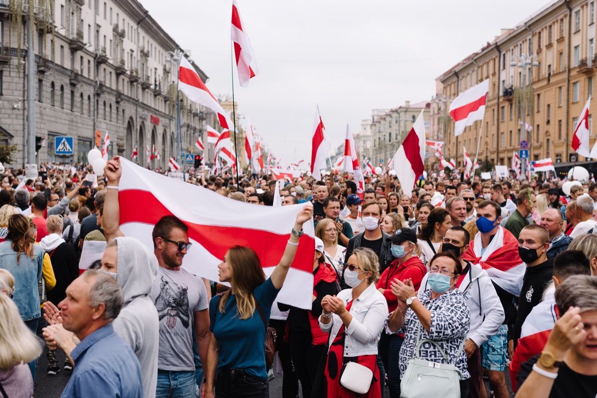 Διαμαρτυρία της Λευκορωσίας