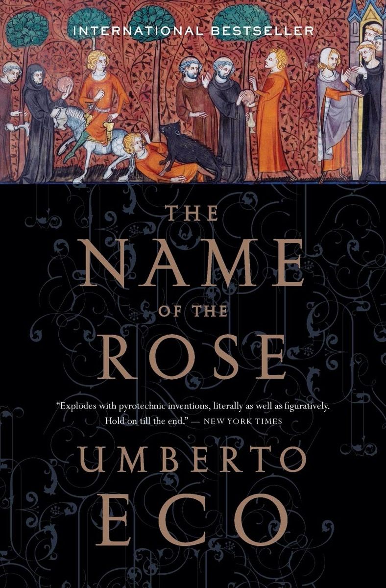 La portada del libro El nombre de la rosa