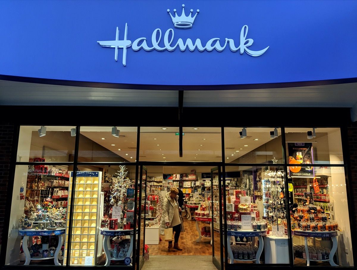 Hallmark-myymälän etuosa
