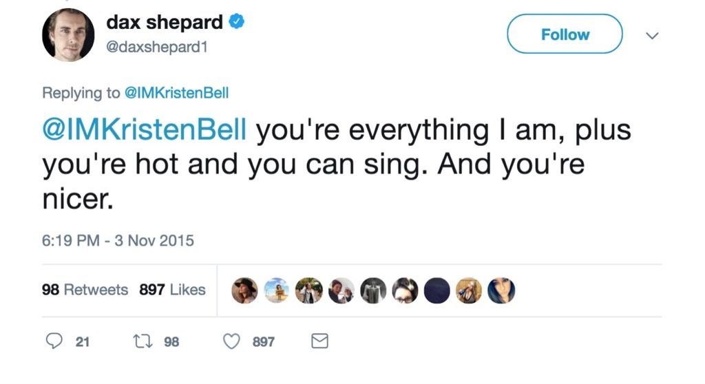 Dax Shepard i tweet più divertenti sul matrimonio delle celebrità