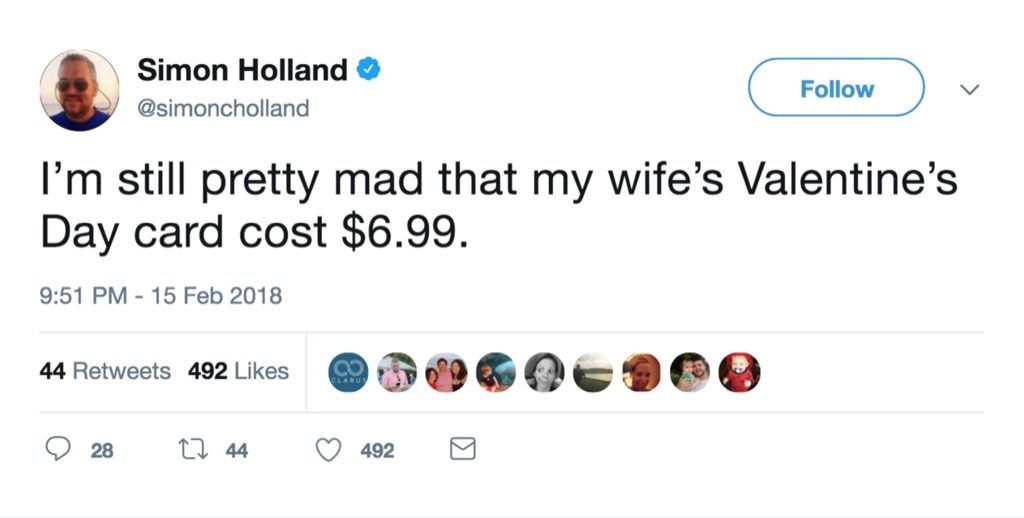 Simon Holland roligaste kändisbröllop tweets