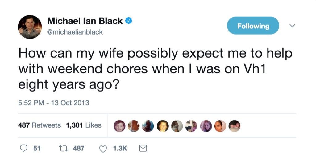 माइकल इयान ब्लैक सबसे मजेदार सेलिब्रिटी शादी के ट्वीट