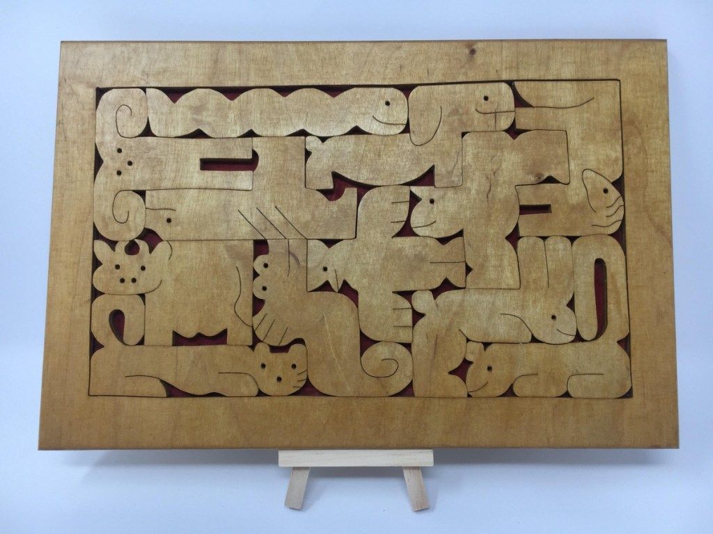 drewniane puzzle zodiaku