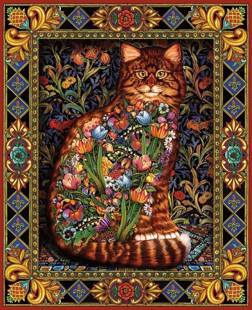 mačka tapiserija puzzle