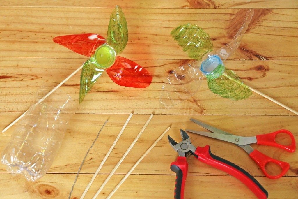 DIY plast pinwheel