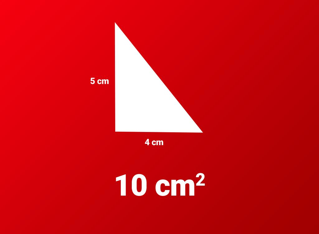 respuesta del área del triángulo