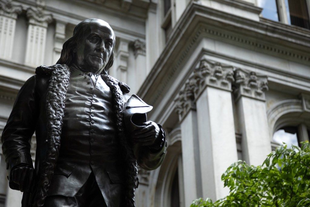 статуя на Франклин в Масачузетс
