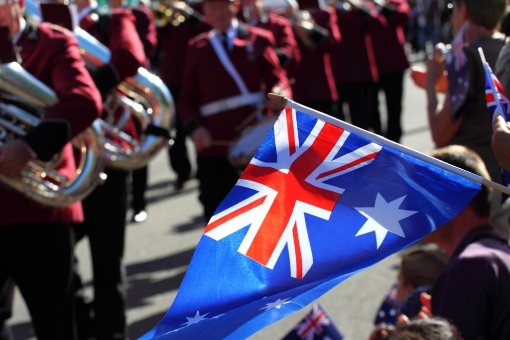 آسٹریلین پرچم بیکنی پر پابندی