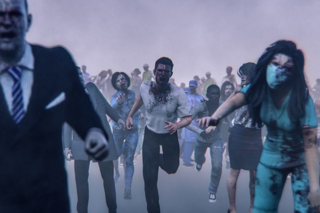 Clases universitarias extrañas de apocalipsis zombi