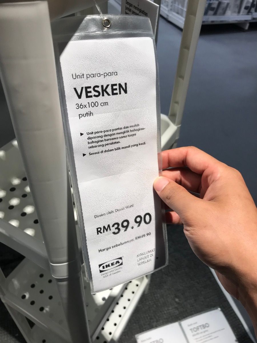 Etiqueta de precio de Ikea {Ikea Shopping Secrets}