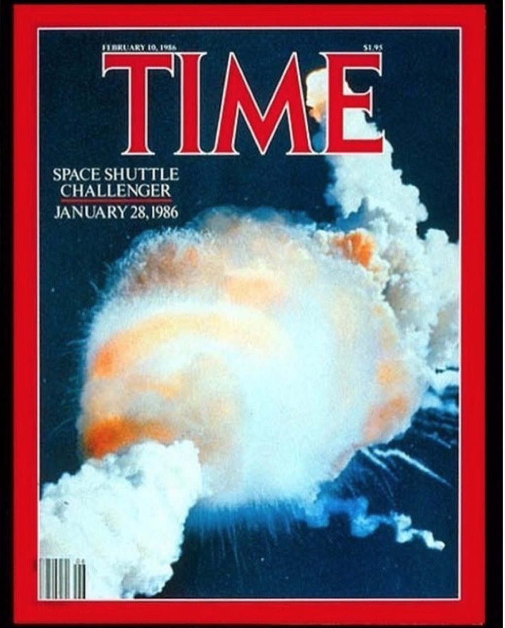 Time Magazine-utfordrereksplosjonsdeksel
