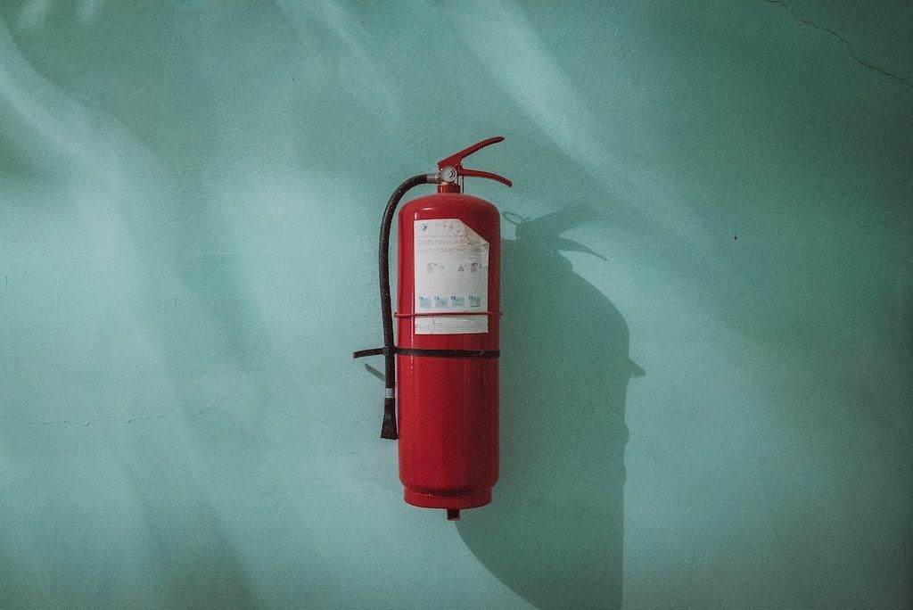 aparat za gašenje požara na zidu, stvari koje ne biste trebali