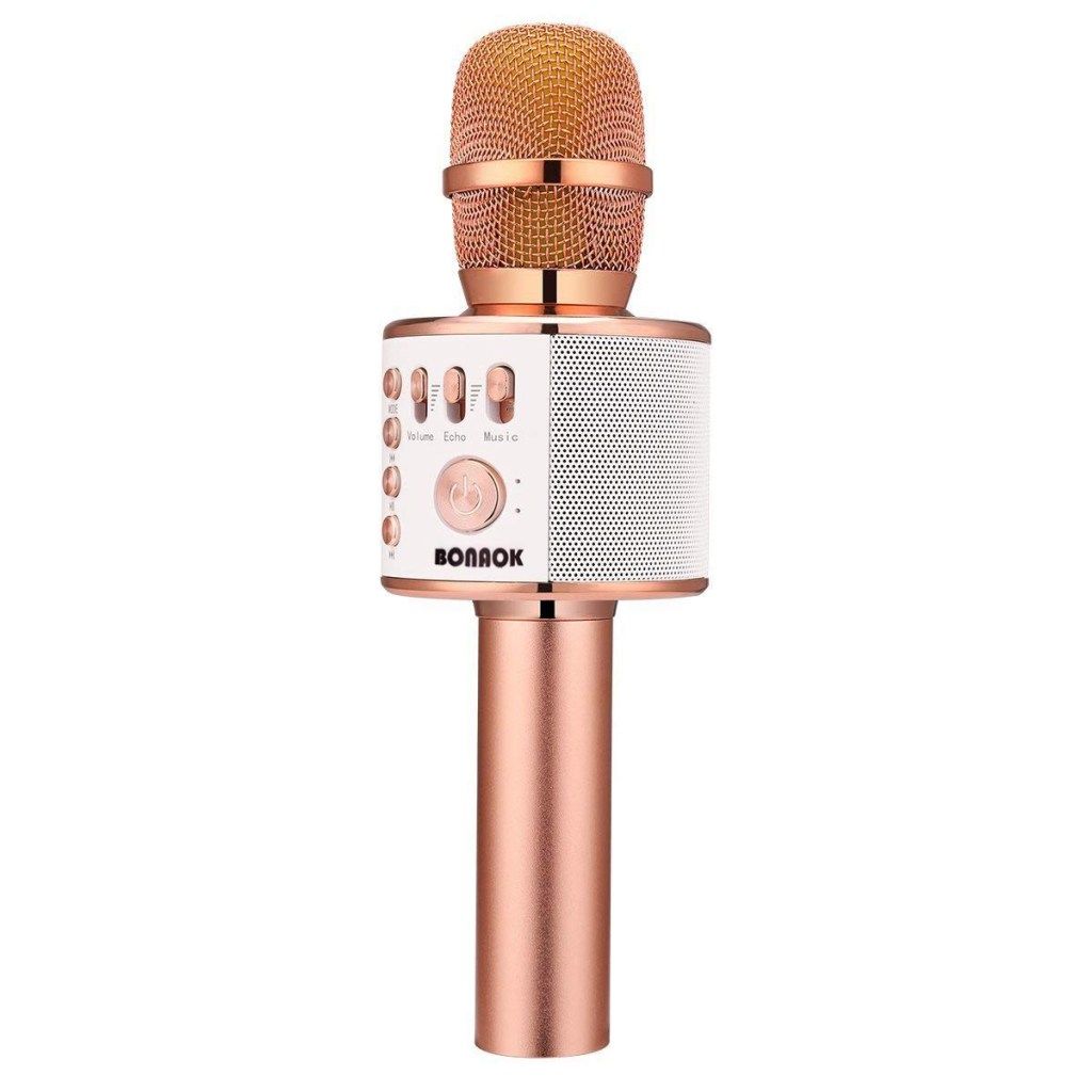 mikrofón z ružového zlata