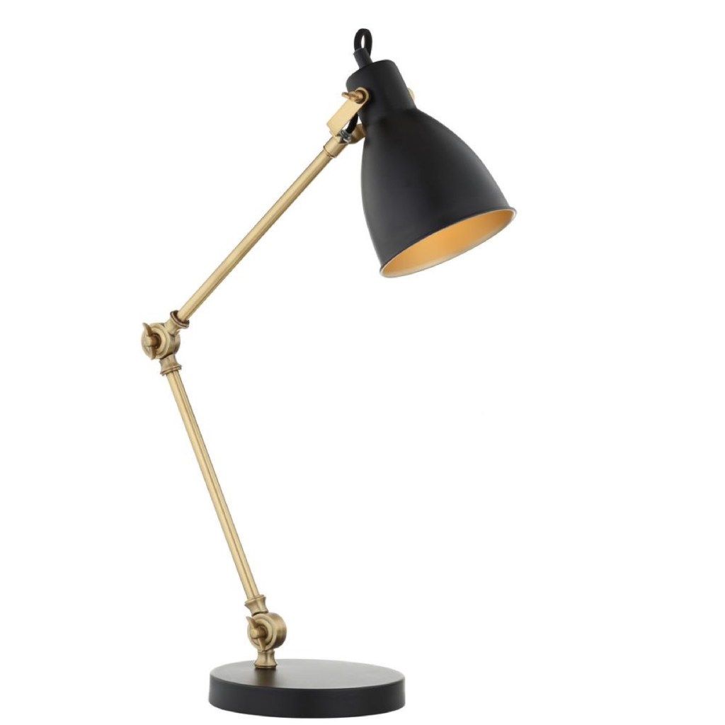Barnesova mosazná zlatá LED lampa