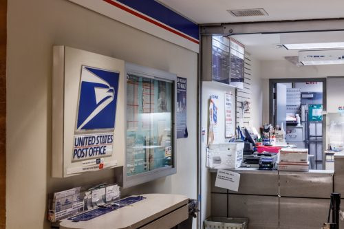   Ubicación de la oficina de correos de USPS. USPS es responsable de proporcionar la entrega de correo I