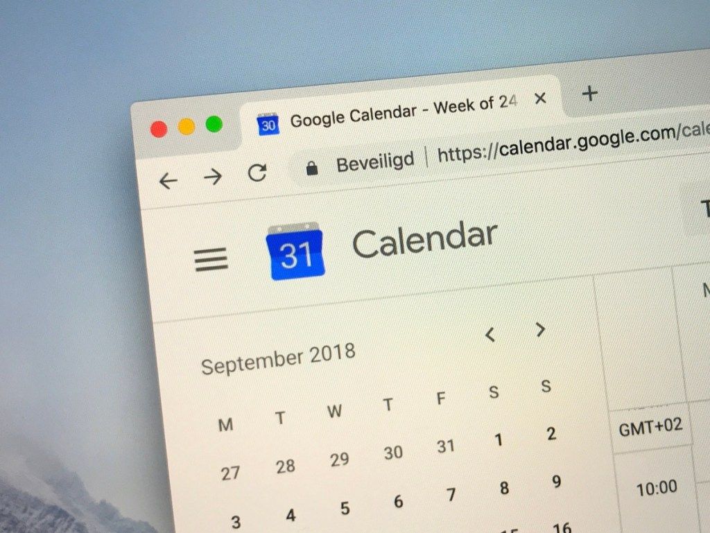 google calendar pe computer