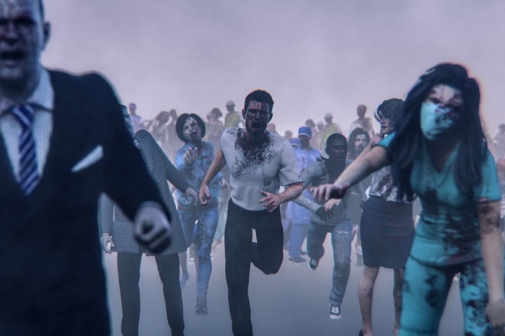 Zombiju apokalipses dīvaini koledžas nodarbību korni joki
