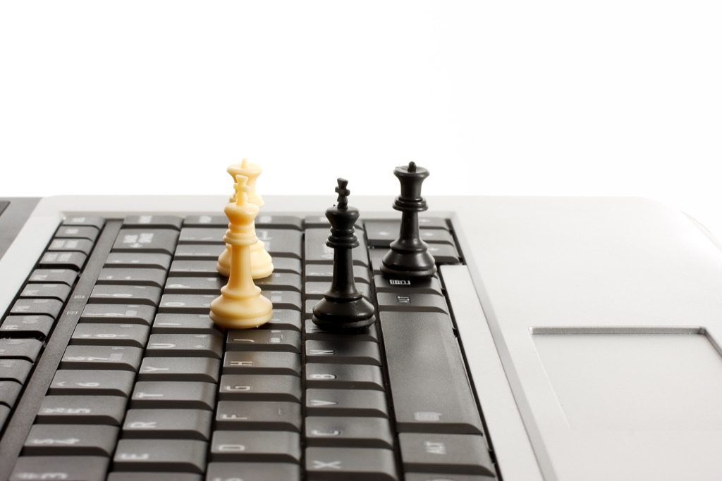 الشطرنج على الإنترنت هو ذكاء اصطناعي