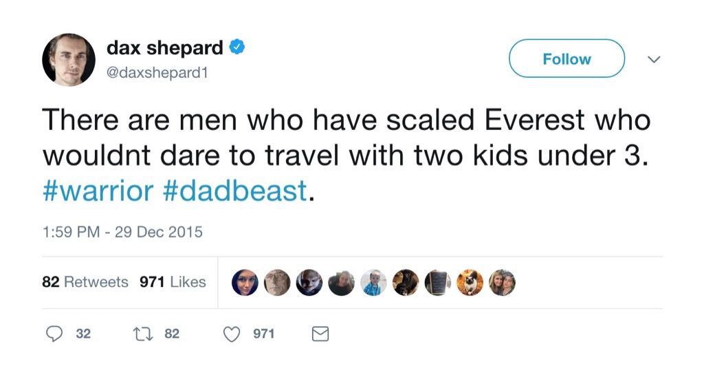 Daxas Shepardas juokingas tweetas