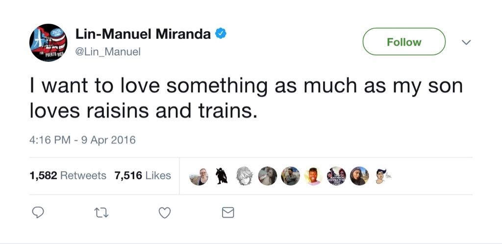 Lin-Manuel Miranda vicces tweet