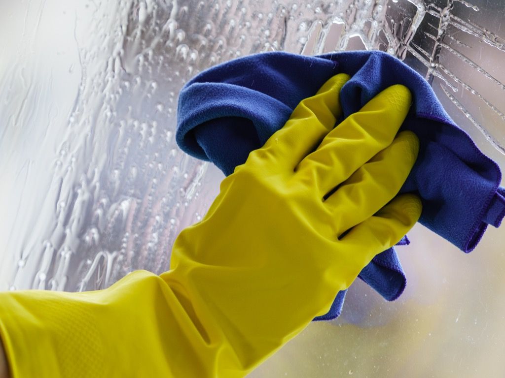 aftørring af vinduer, rengøringsfejl