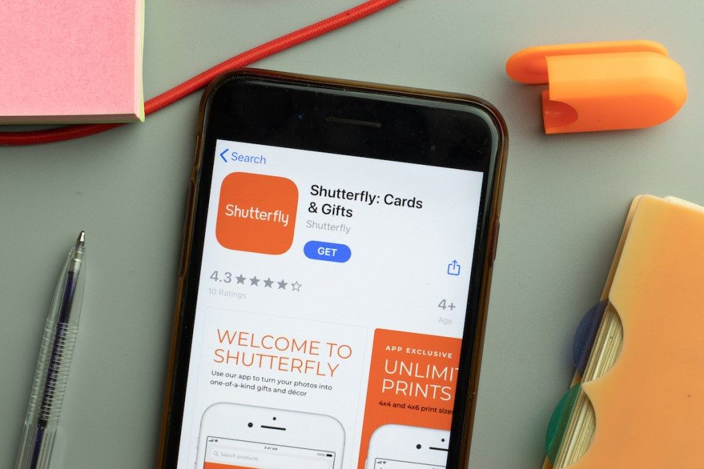 Приложение на Shutterfly за iPhone