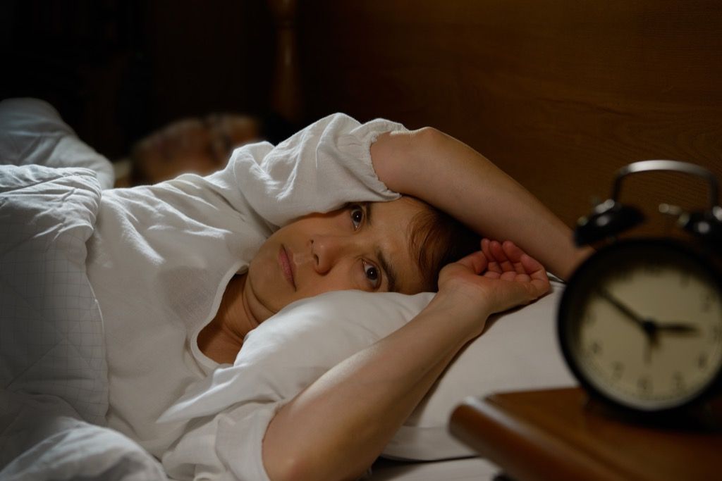 Woman is Wide Awake from Stress Signs of Burnout