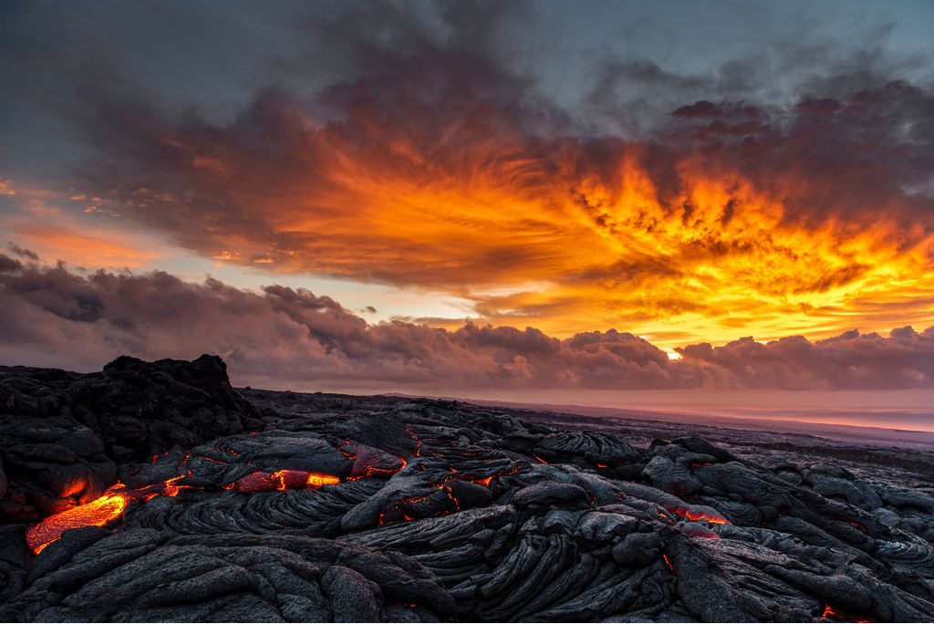 Kilauea-vulkaan Hawaii Planet Earth-feiten