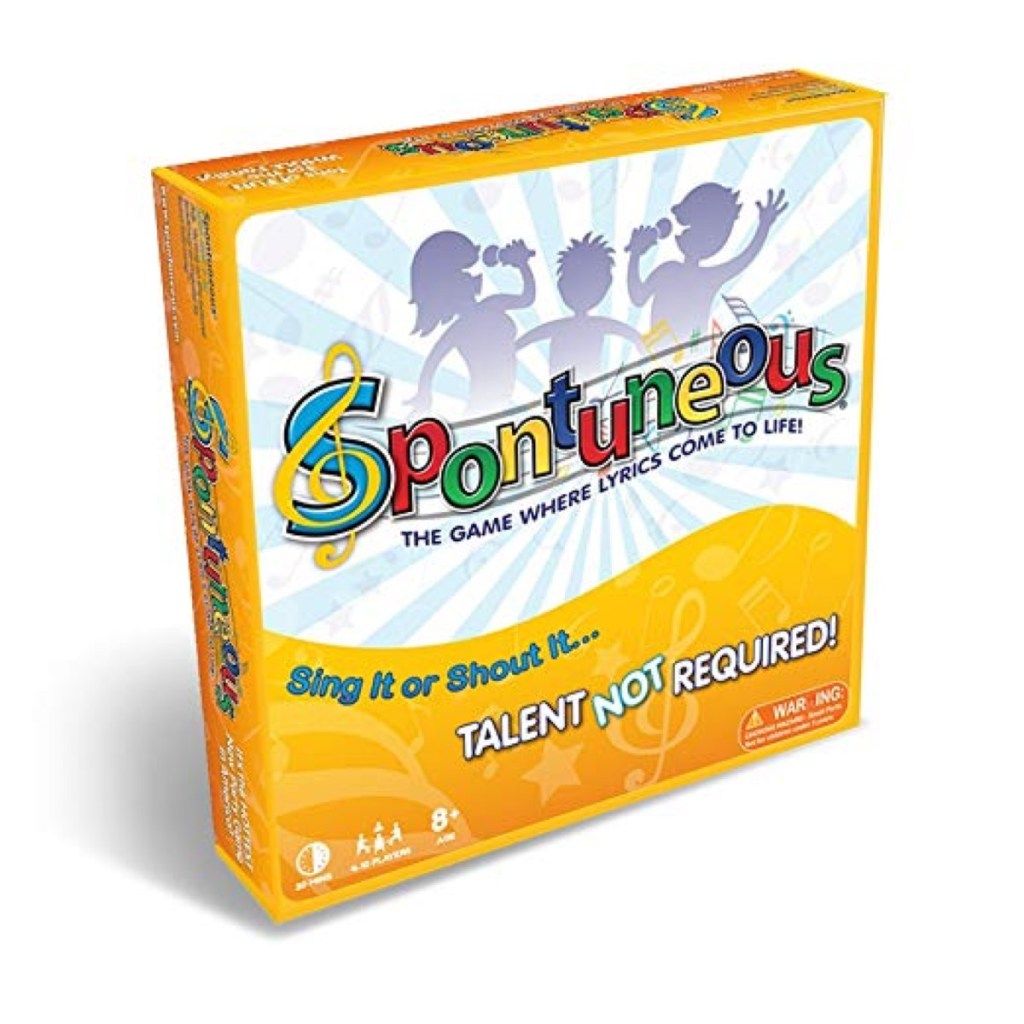 Spontuneous - The Song Game - Cántalo o grítalo - No se requiere talento (Los mejores juegos de mesa para familias / fiestas para niños, adolescentes, adultos - Niños y niñas de 8 años en adelante), Amarillo de Amazon