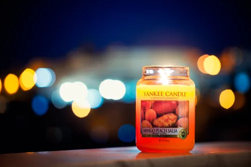   yankee sviečka dramatický nočný záber
