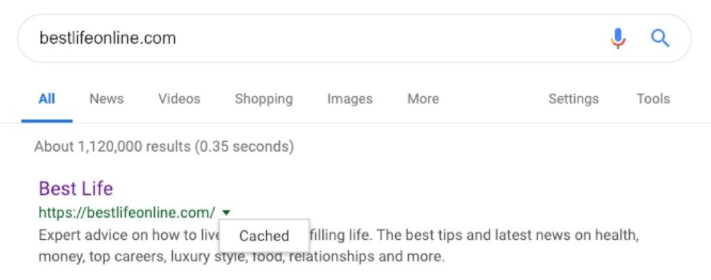 google zoeken in cache - google-trucs