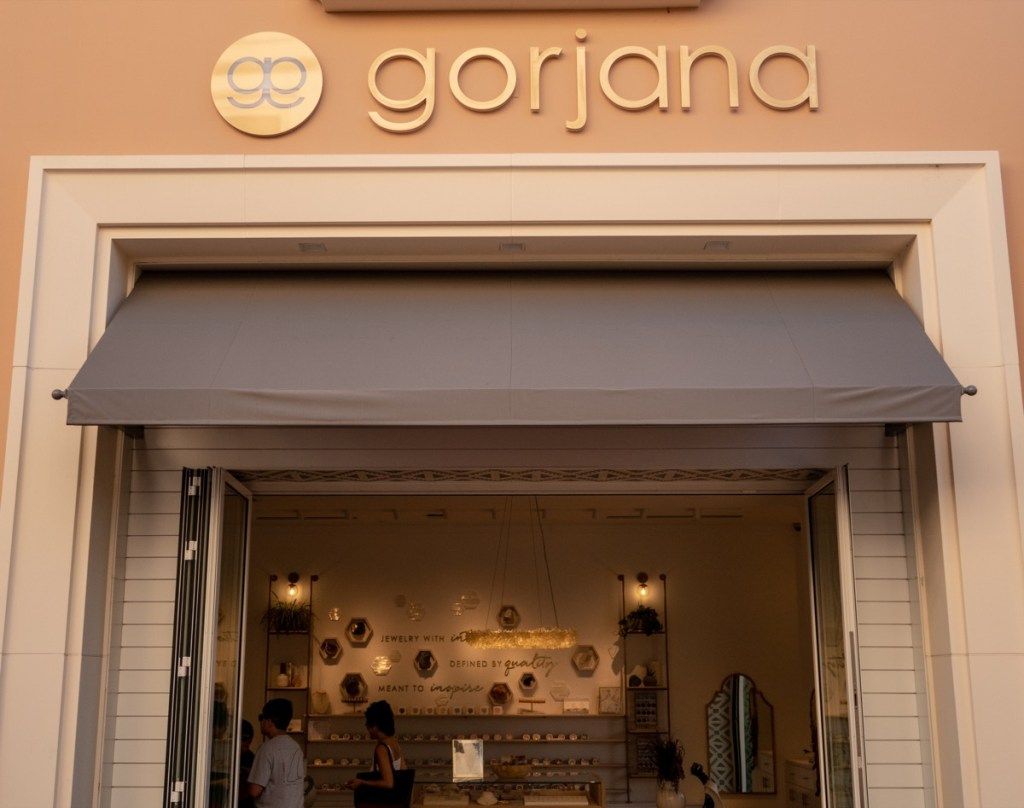 vị trí cửa hàng gorjana