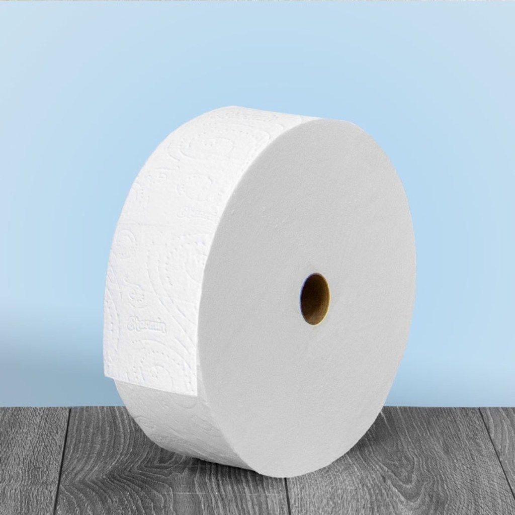 gulungan besar kertas toilet