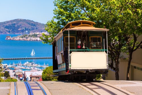   Lanovka tramvaj v San Franciscu