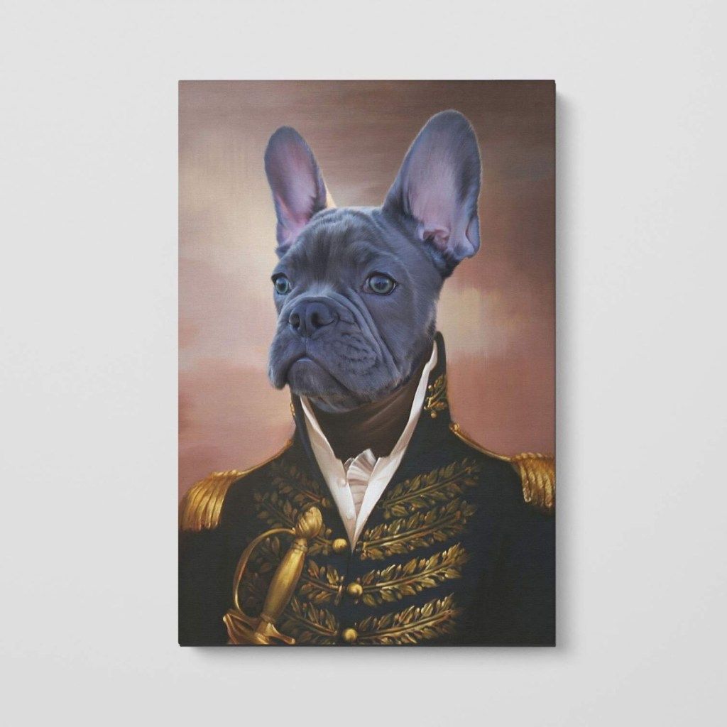 ルネッサンス衣装の犬の肖像画