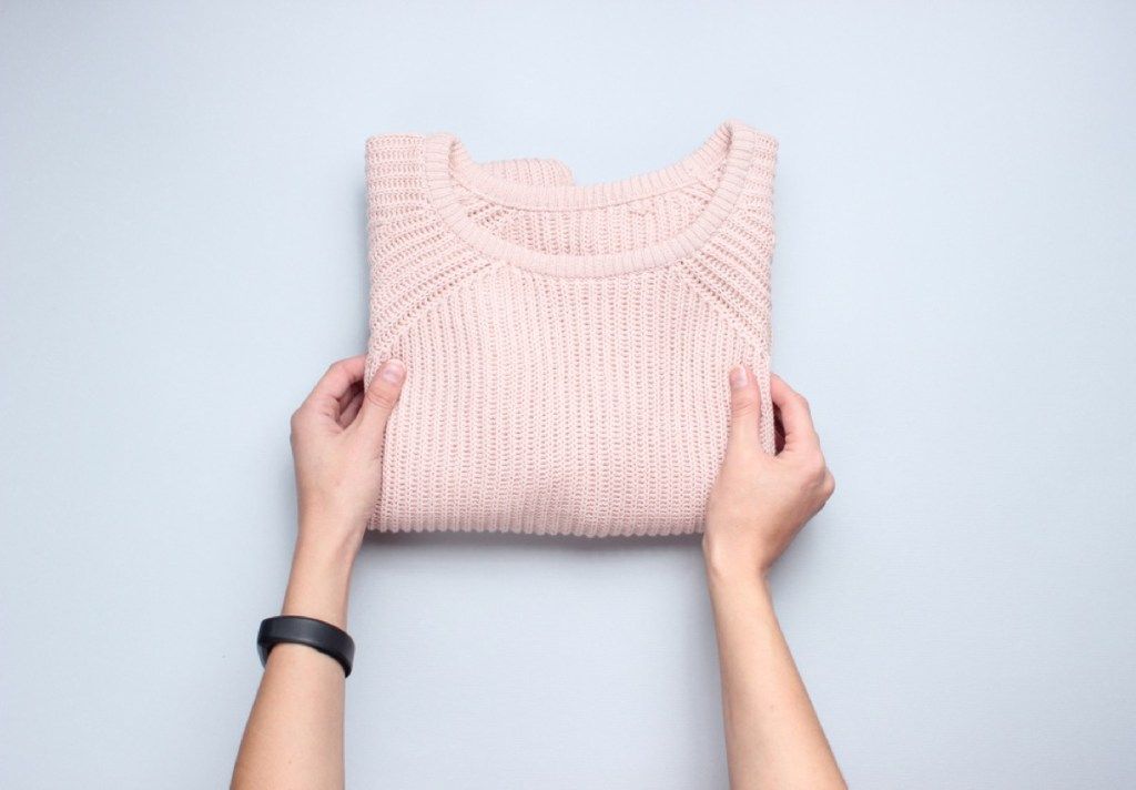 megztinių lankstymo patarimai