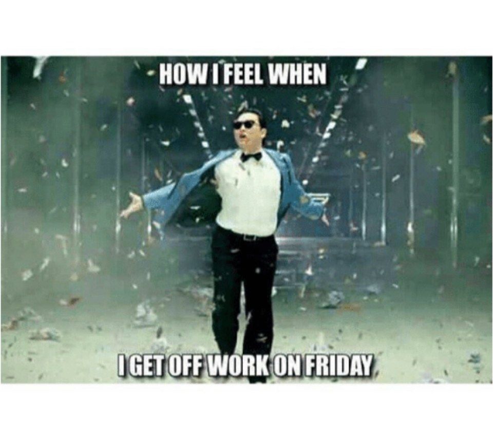 palikdamas darbą penktadienį kaip darbo memą