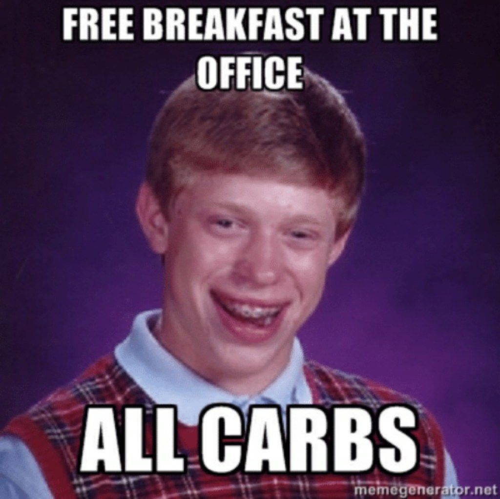 juokingi darbo memo biuro pusryčiai